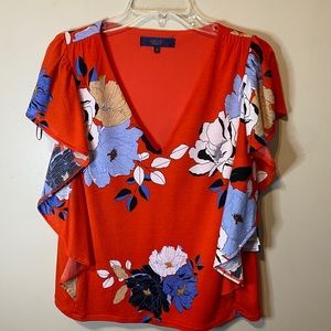 Rachel Roy | Medium | Radiant Red Floral Top